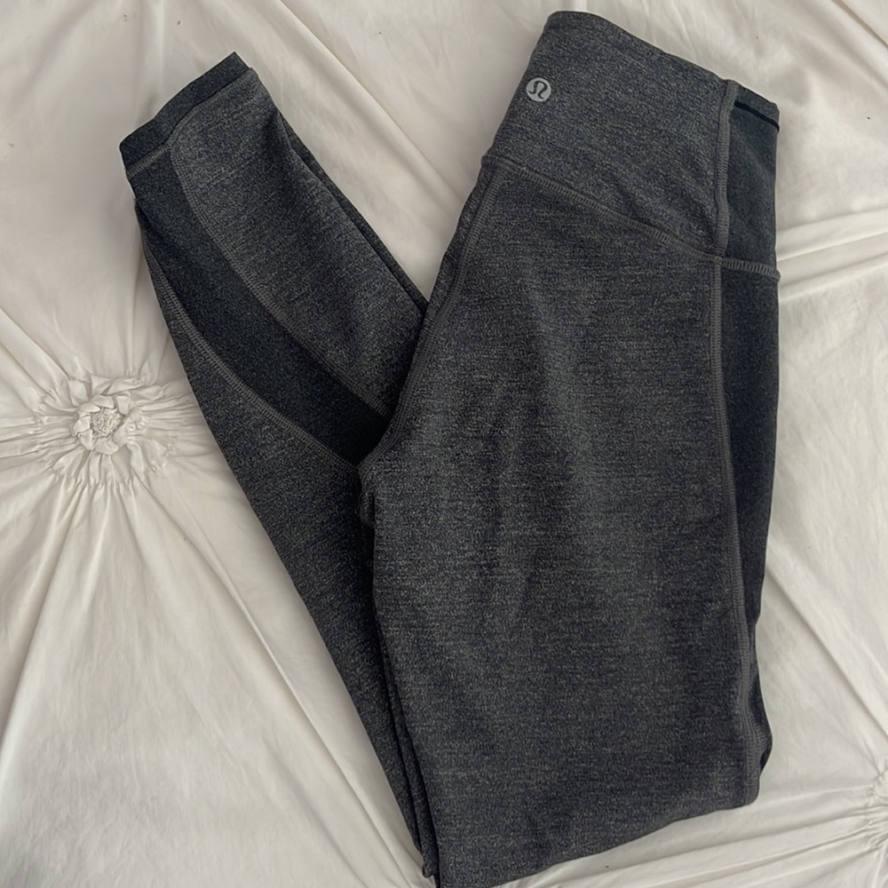 Lululemon Grey Leggings, Size 4